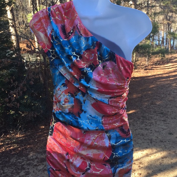 Multicolored stretchy reversible dress - Picture 2 of 6